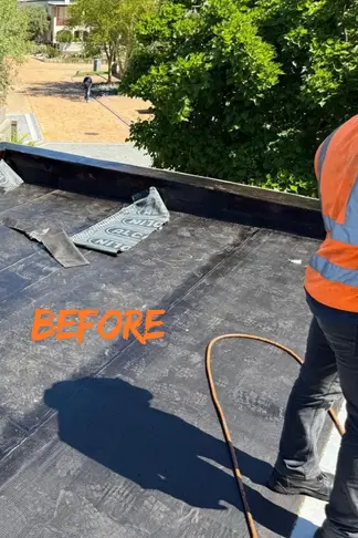 Roof waterproofing before